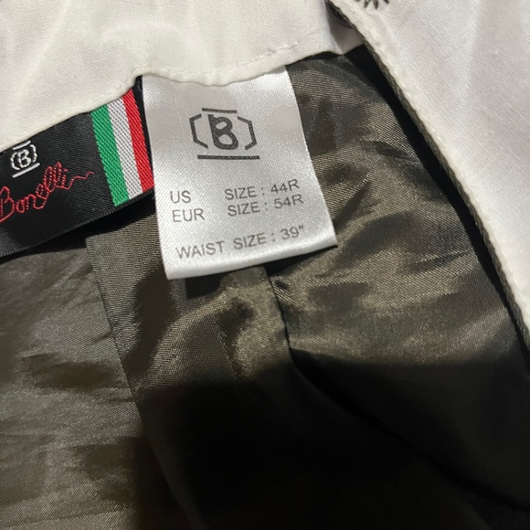 Bonellin Brown Two Piece Men’s Suit Sz 44R - Picture 14 of 14